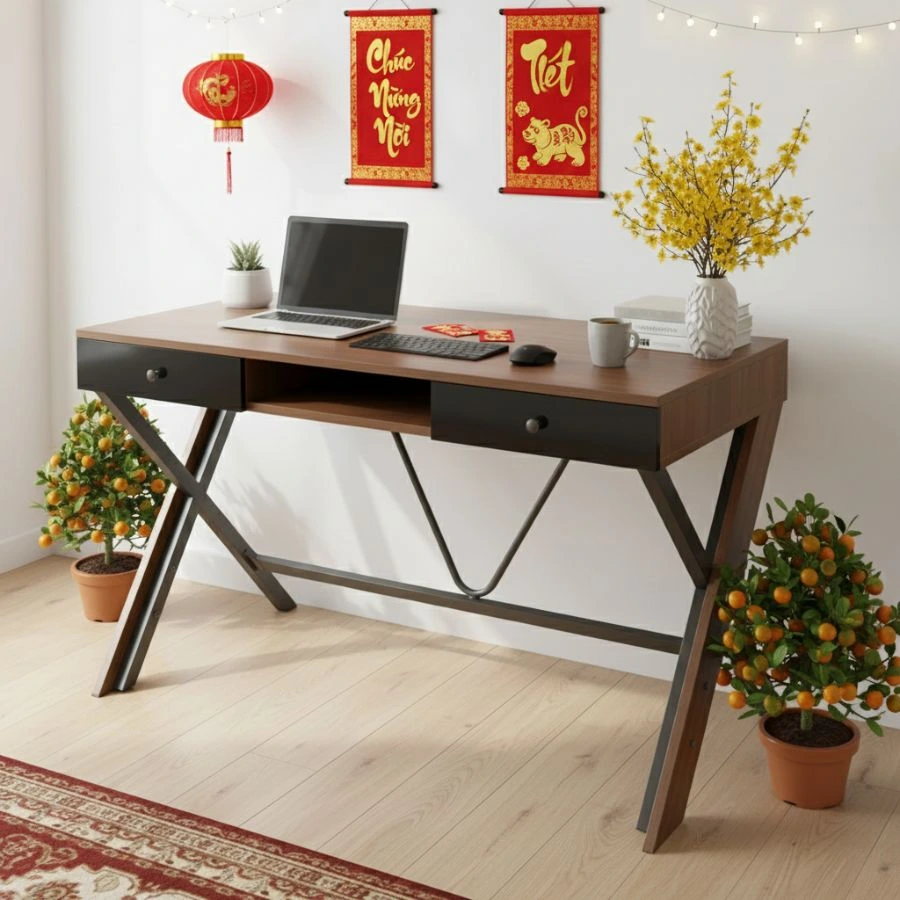 Kệ Dép Gỗ Zích Zắc 3 Tầng Pine Lắp Ráp - Vàng