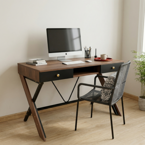 Bàn làm việc Bertha - Gỗ MDF chống trầy, có hộc tiện lợi