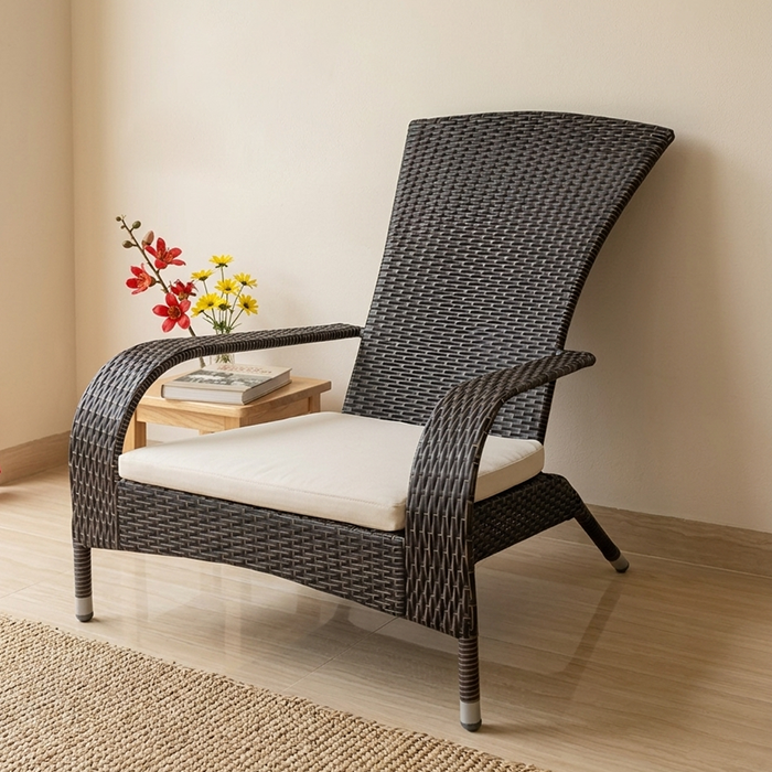 Ghế Mây Nhựa Imperial - Thiết kế công thái học, khung sắt sơn tĩnh điện. 4 Ghế Mây Nhựa Imperial - Thiết kế công thái học, khung sắt sơn tĩnh điện.