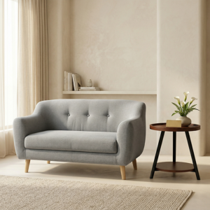 Home 107 Sofa Agnes 1m4 – Ghế Sofa Nhỏ Gọn, Nệm Êm, Khung Gỗ Tự Nhiên