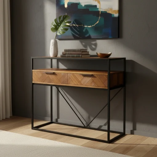 Bàn Trang Trí Nội Thất - Bàn Dựa Tường - Bàn Chân Quỳ