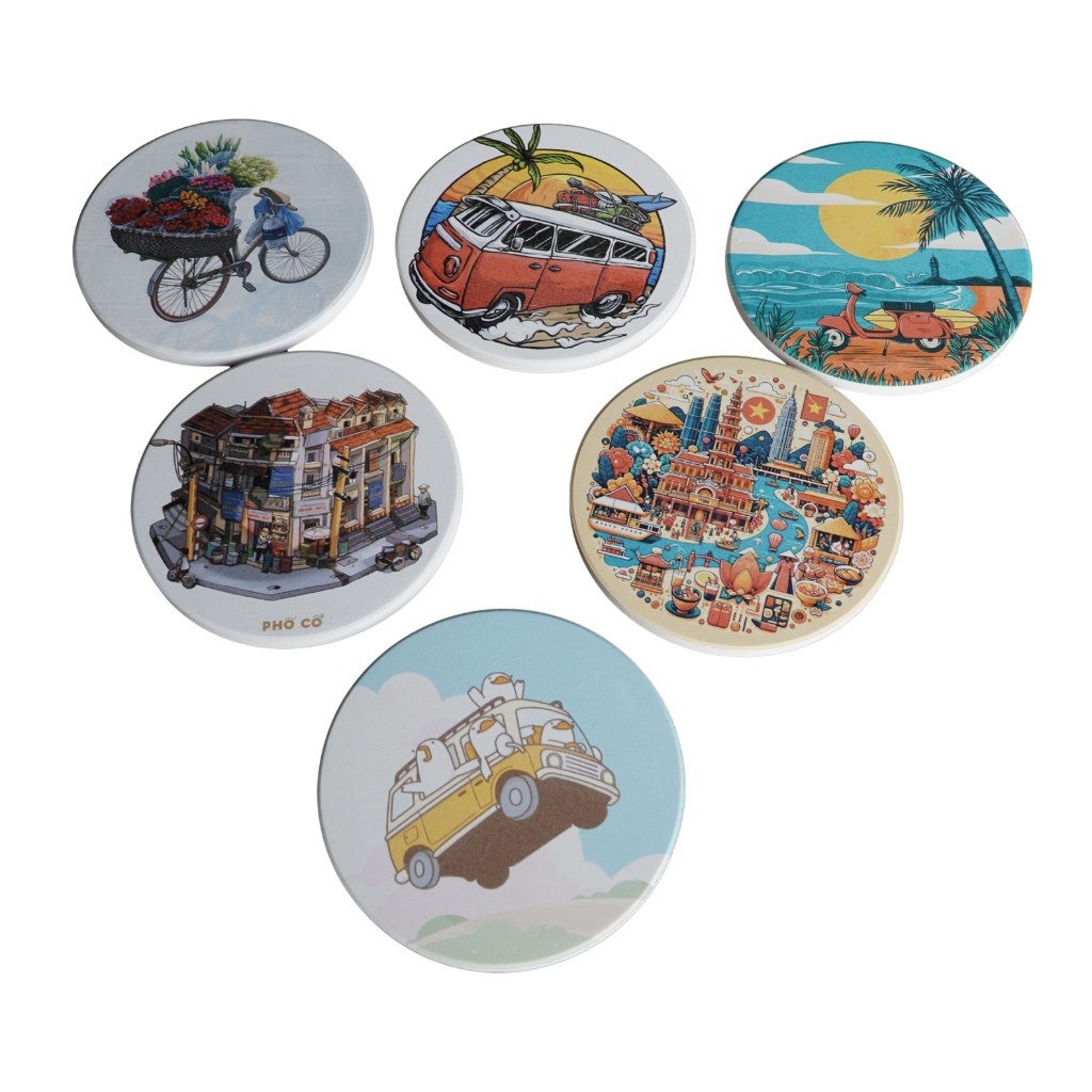 Đế Lót Ly Bằng Sứ