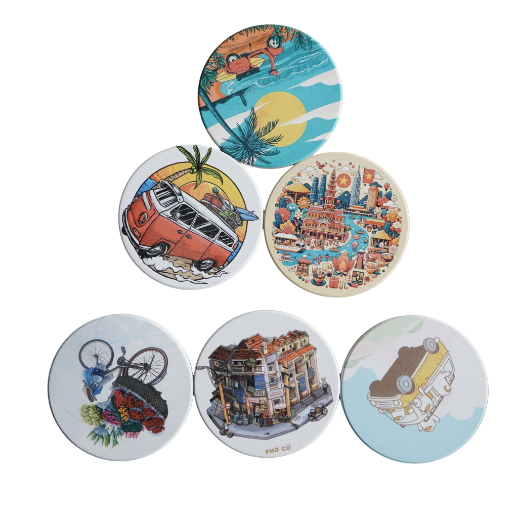 Đế Lót Ly Bằng Sứ