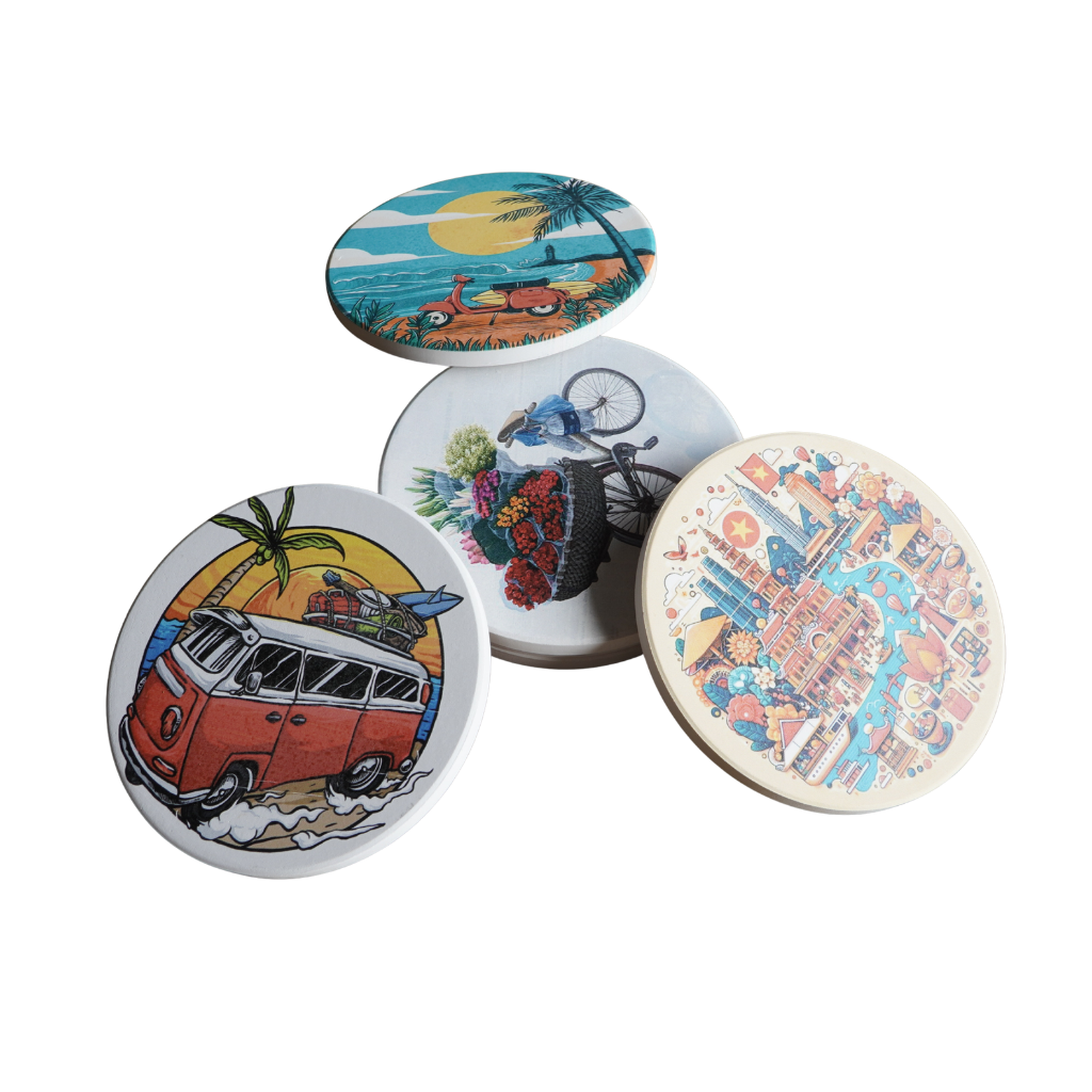 Đế Lót Ly Bằng Sứ