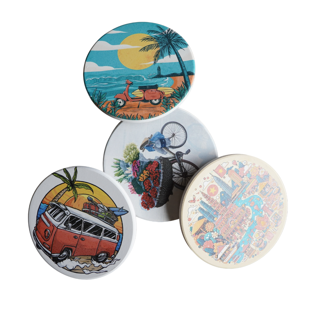 Đế Lót Ly Bằng Sứ