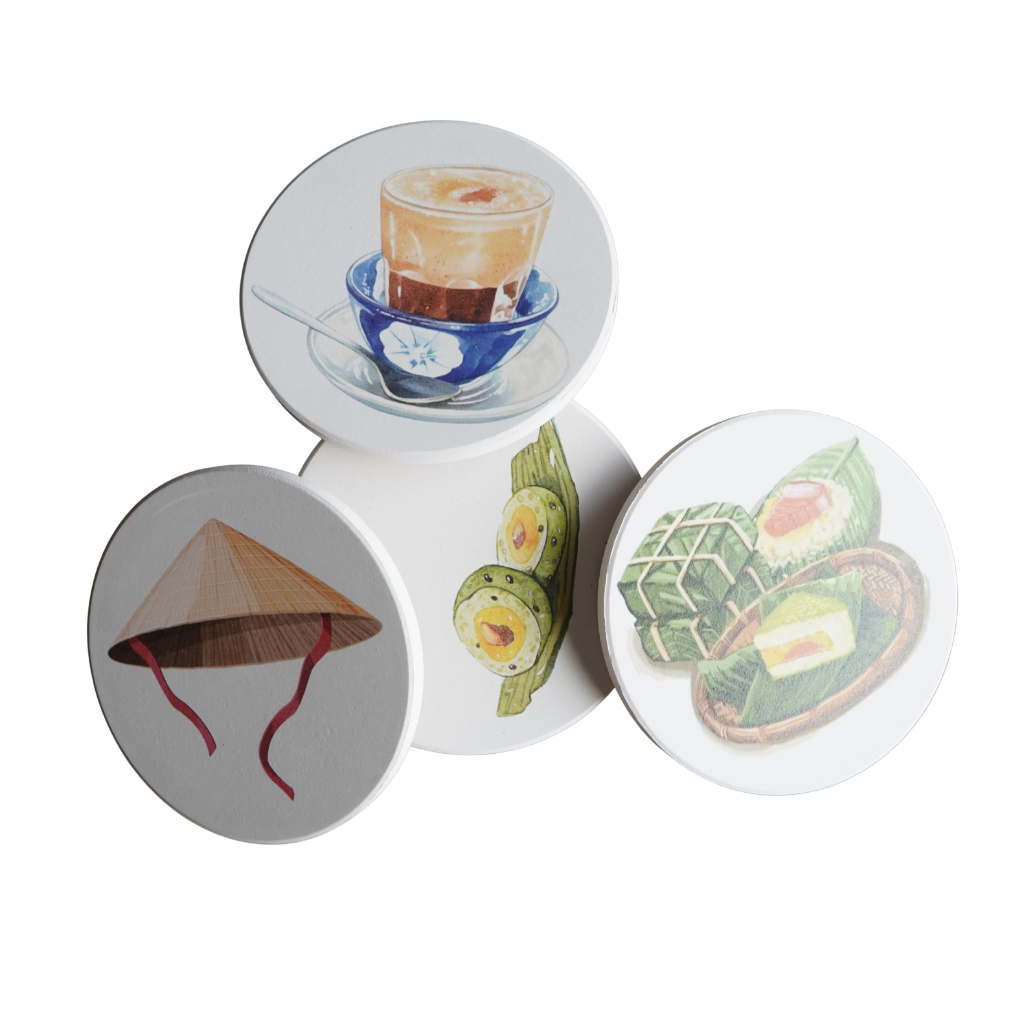 Đế Lót Ly Bằng Sứ