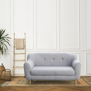 Sofa Agnes 1m4 – Ghế Sofa Nhỏ Gọn, Nệm Êm, Khung Gỗ Tự Nhiên