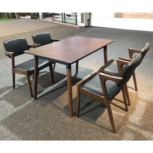 Bộ Bàn Ghế Ăn Gỗ Winona - Nâu