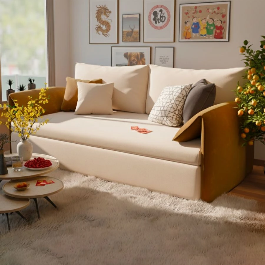 Ghế Sofa Giường Clara – Sofa 2 Trong 1 Nhỏ Gọn Đa Năng