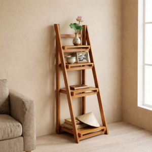 Kệ chữ A gỗ tràm Caley - màu nâu