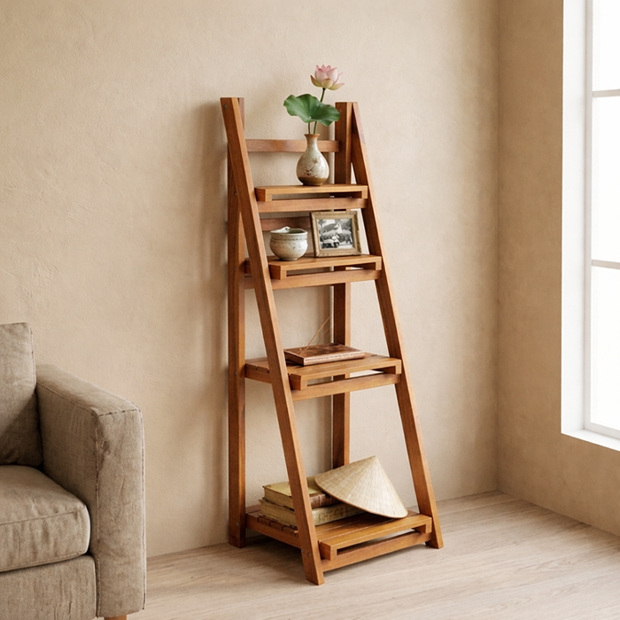 Kệ chữ A gỗ tràm Caley - màu nâu 3 Kệ chữ A gỗ tràm Caley - màu nâu