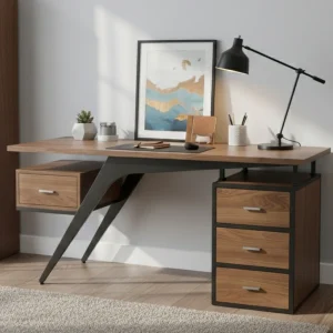 Home 34 Bàn làm việc Soar- Gỗ MDF cao cấp chống ẩm, thiết kế hiện đại