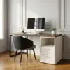 Bàn làm việc kèm hộc Gray- Gỗ MDF phủ Melanin chống trầy 2 Bàn làm việc kèm hộc Gray- Gỗ MDF phủ Melanin chống trầy