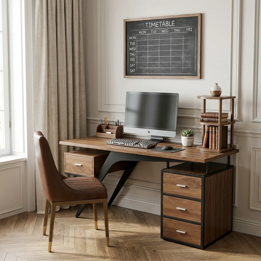 Bàn làm việc Soar gỗ MDF phủ Melamine chống thấm nước, chống trầy Made4Home 3 Bàn làm việc Soar gỗ MDF phủ Melamine chống thấm nước, chống trầy Made4Home