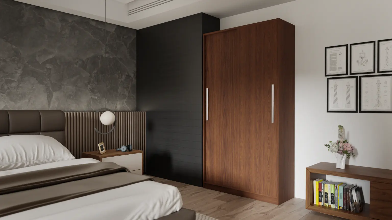 Tủ quần áo Velora MDF chống ẩm, màu sắc hiện đại