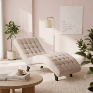 Ghế thư giãn Serene- Khung gỗ dầu, nệm cao cấp ôm trọn cơ thể.