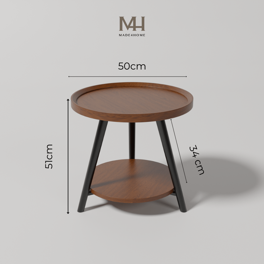 Bàn Trà 2 Tầng Vernestine – Thiết Kế Gỗ Hiện Đại, Dễ Lắp Ráp, Phù Hợp Mọi Không Gian