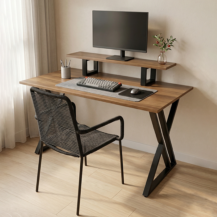 Bàn Làm Việc Bricen Gỗ MDF Chân Sắt – Thiết Kế Hiện Đại, Có Kệ Laptop 3 Bàn Làm Việc Bricen Gỗ MDF Chân Sắt – Thiết Kế Hiện Đại, Có Kệ Laptop