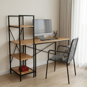 Bàn Làm Việc Lymon – Gỗ MDF - Chân Sắt Sơn Tĩnh Điện