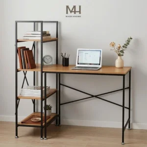 Bàn Làm Việc Lymon – Gỗ MDF – Chân Sắt Sơn Tĩnh Điện