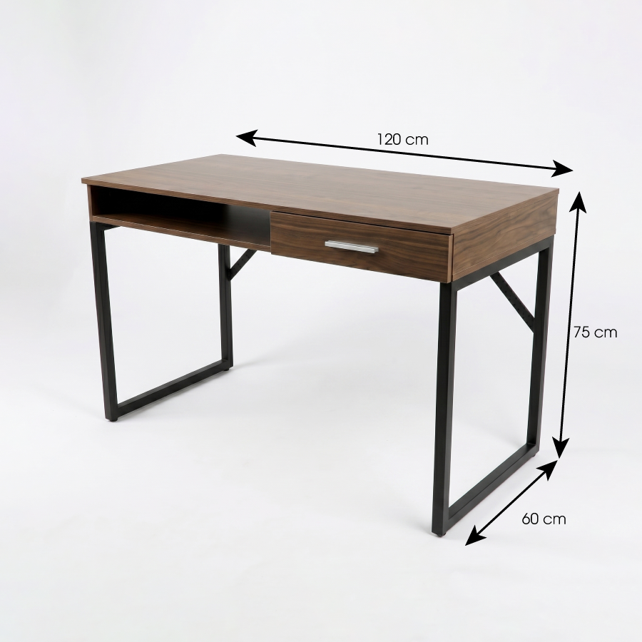 Bàn làm việc Channay gỗ MDF chân sắt – Thiết kế đơn giản hiện đại 4 Bàn làm việc Channay gỗ MDF chân sắt – Thiết kế đơn giản hiện đại
