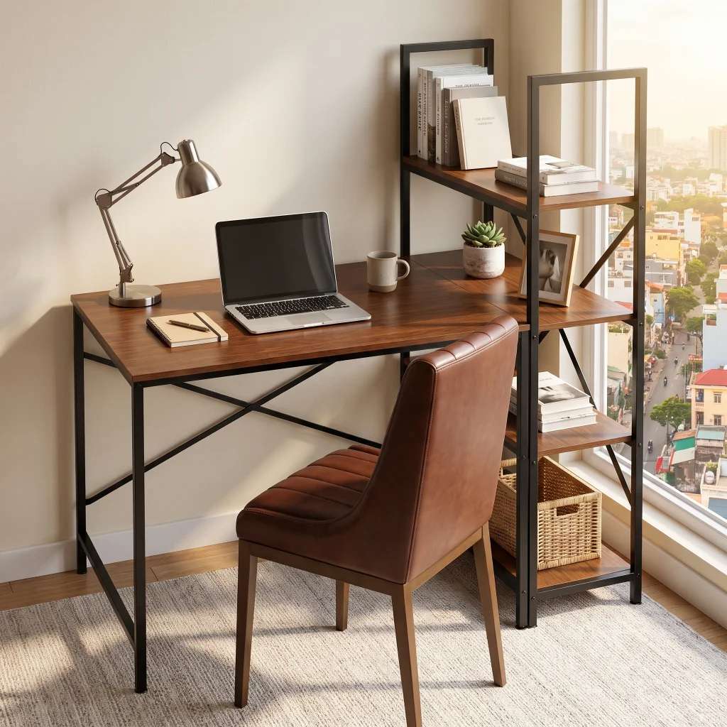 Bàn Làm Việc Lymon – Gỗ MDF - Chân Sắt Sơn Tĩnh Điện 7 Bàn Làm Việc Lymon – Gỗ MDF - Chân Sắt Sơn Tĩnh Điện