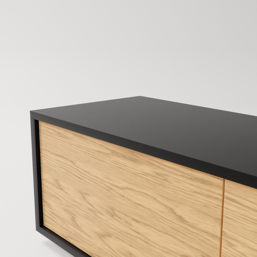 Kệ tivi gỗ hiện đại Nesta có 3 ngăn chứa đồ