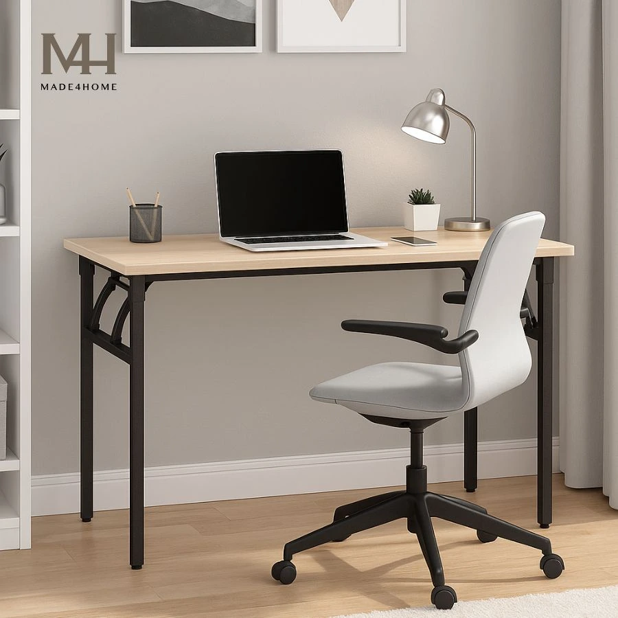 Bàn Làm Việc Gấp Gọn Bruno 120x60 – Có 2 màu Thiết Kế Tiện Lợi, Chân Sắt Chắc Chắn, Mặt Gỗ MDF Cao Cấp 5 Bàn Làm Việc Gấp Gọn Bruno 120x60