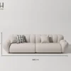 Sofa Cosyne – Sofa vải nhung bền đẹp, form dáng hiện đại, khung gỗ chắc chắn 13 Sofa Cosyne