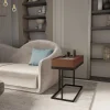 Side Table Slenda – Bàn phụ sofa nhỏ gọn, khung sắt bền đẹp