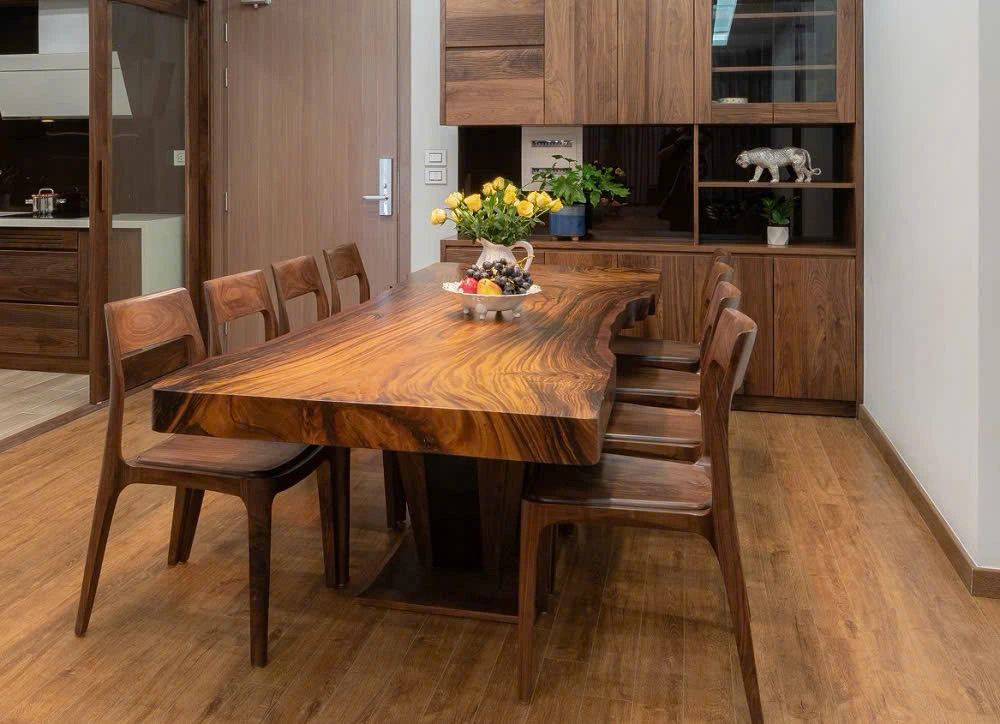 Bàn ghế gỗ óc chó
