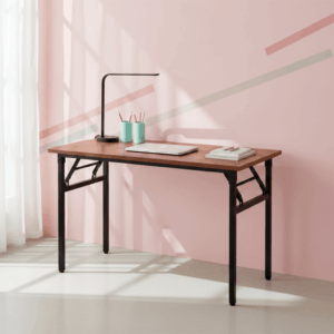 Bàn Làm Việc Gấp Gọn Bruno 120x60 – Có 2 màu Thiết Kế Tiện Lợi, Chân Sắt Chắc Chắn, Mặt Gỗ MDF Cao Cấp