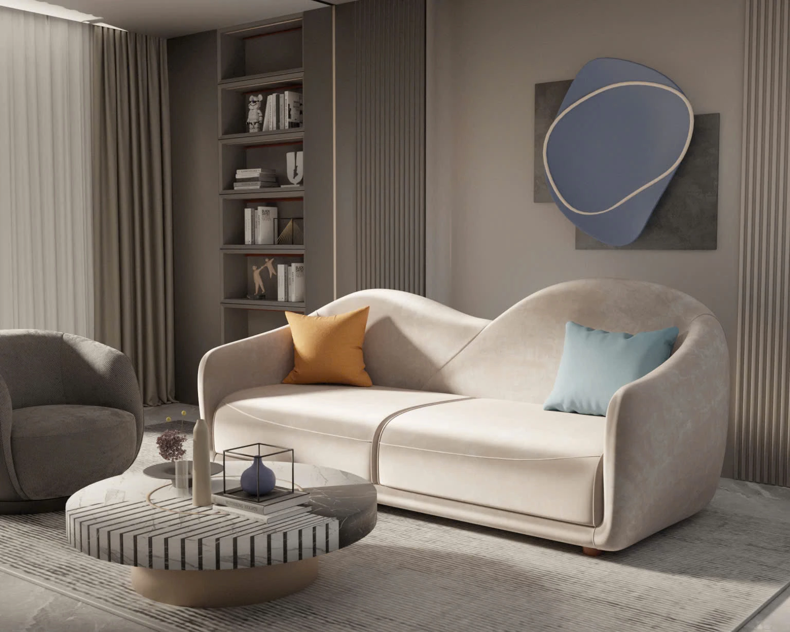 Sofa Carmencita là điểm nhấn hoàn hảo cho những căn hộ chung cư hoặc nhà phố