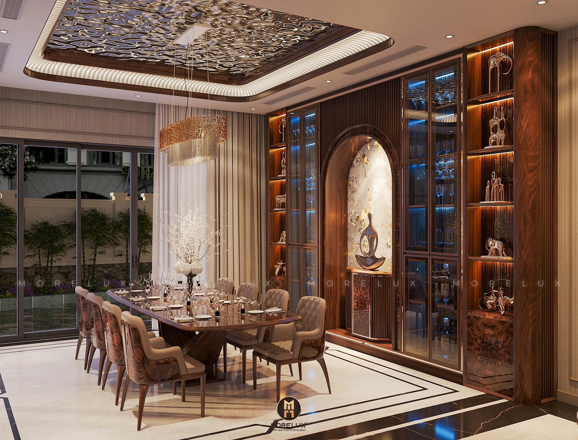 Tủ rượu gỗ sang trọng Tủ rượu gỗ sang trọng