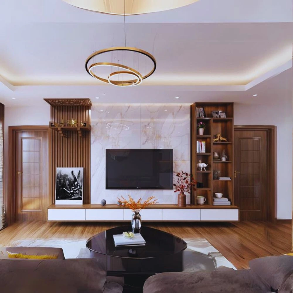 Bàn thờ treo tường chung cư sang trọng