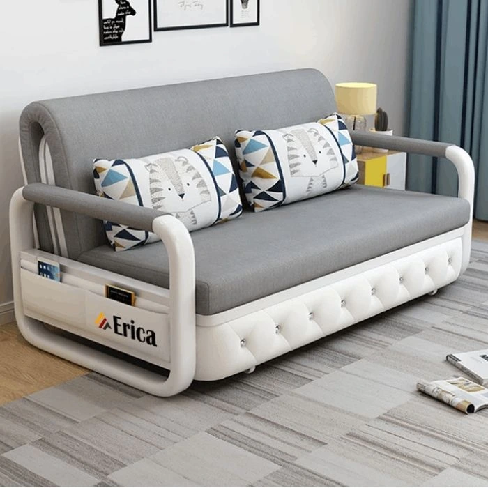 Giường gấp gỗ kết hợp sofa hiện đại