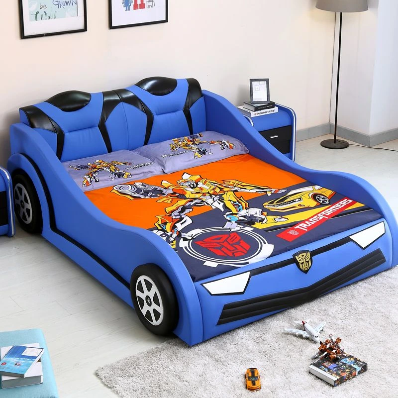 Giường hình ô tô cho bé trai năng động