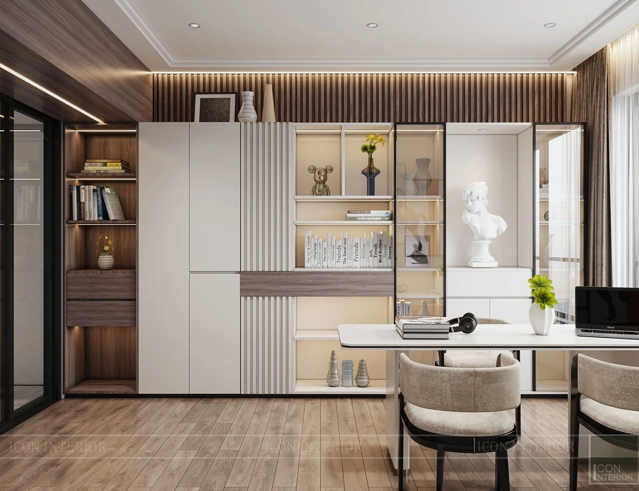 Ứng dụng thực tế của melamine trong nội thất chung cư