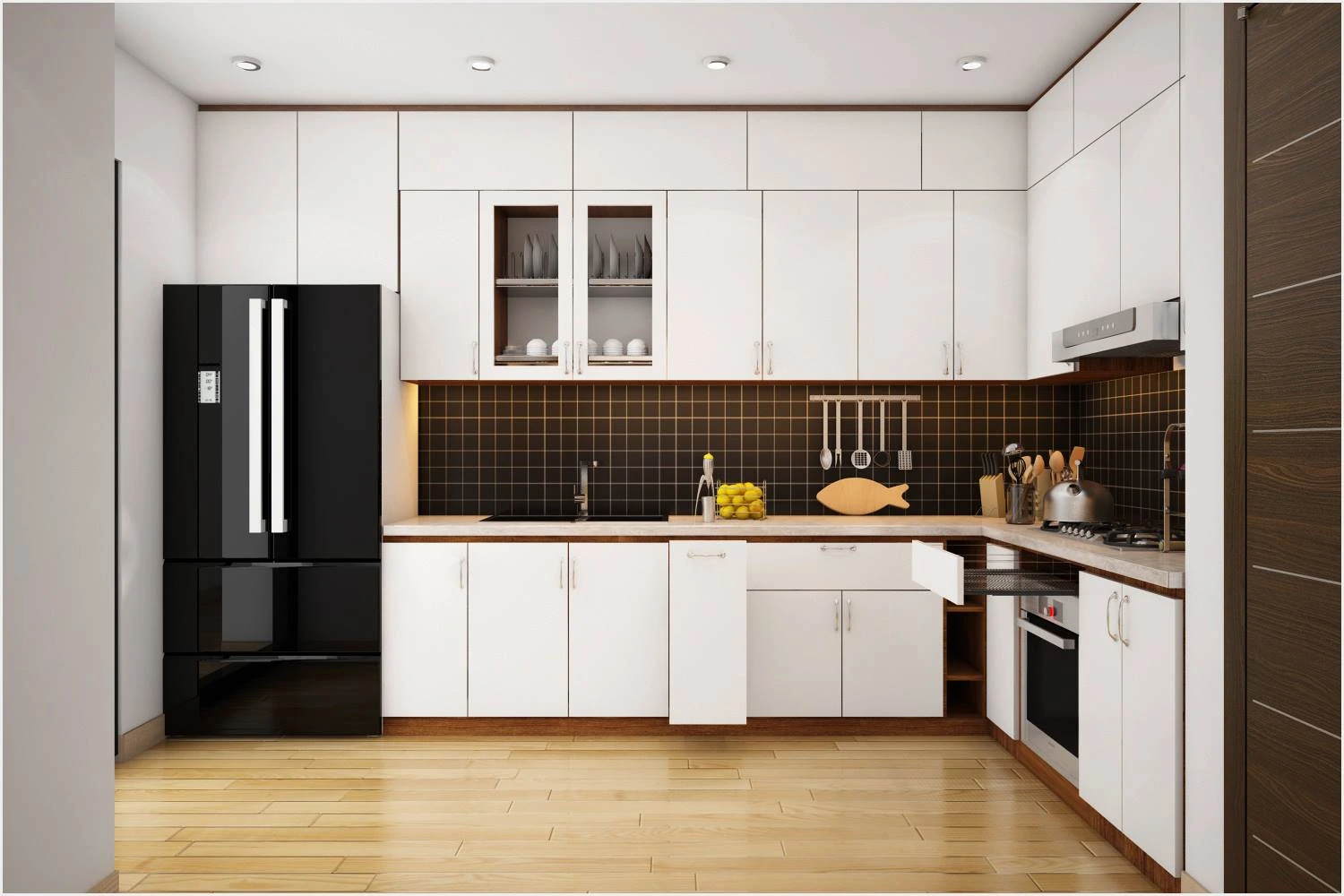 Mẫu tủ gỗ Acrylic đẹp