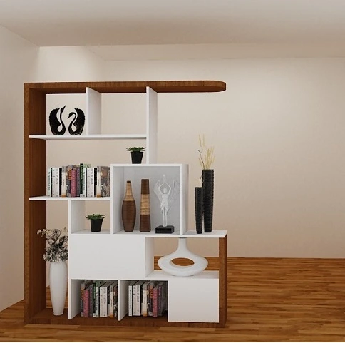 Kệ trang trí phòng khách đẹp, sang trọng