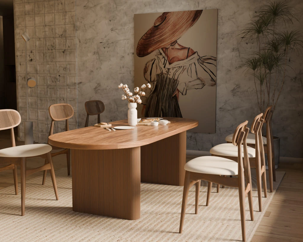 Mẫu bàn ăn đẹp cho gia đình - Made4home