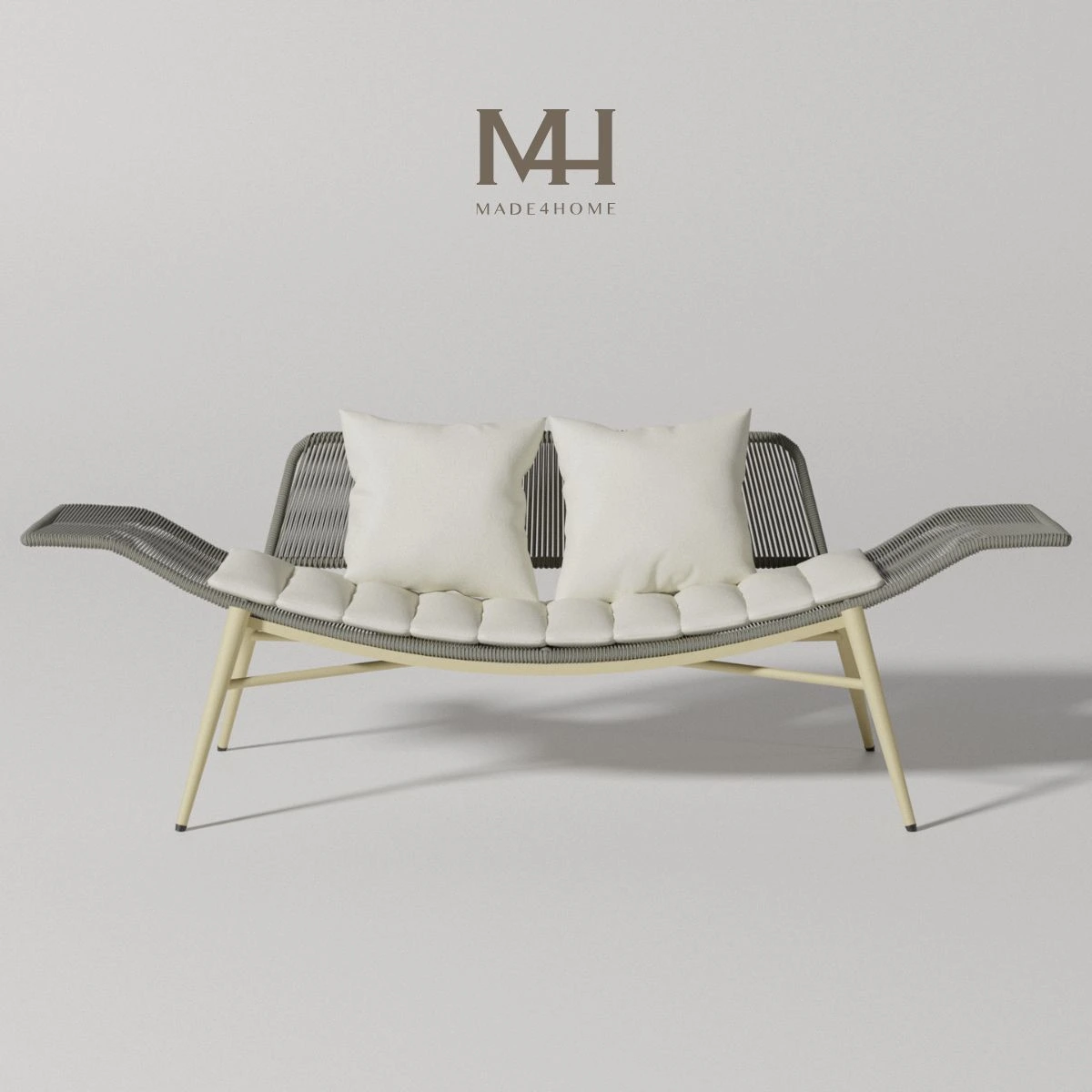 Ghế thư giãn dây rope Nora khung sắt sơn tĩnh điện