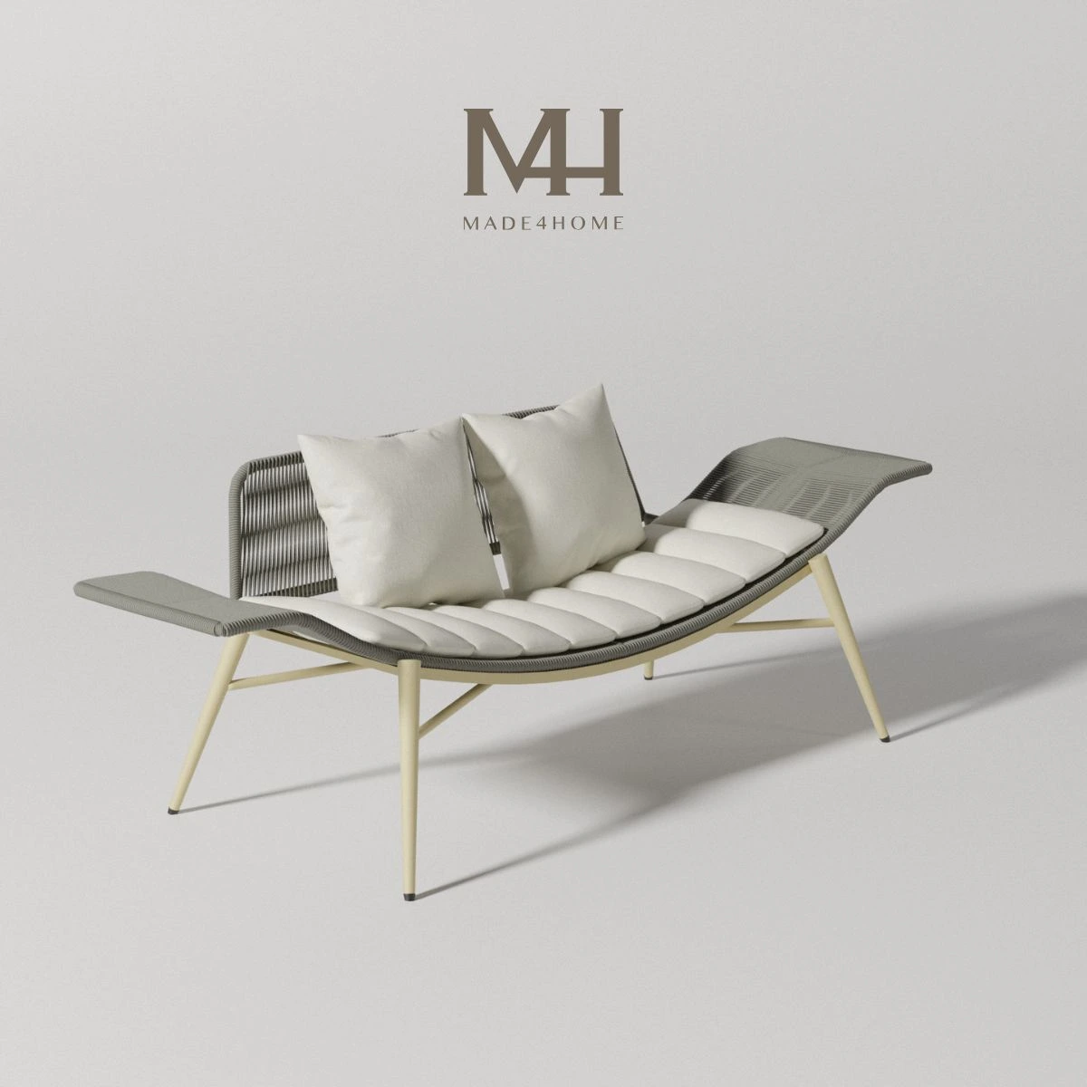 Ghế thư giãn dây rope Nora khung sắt sơn tĩnh điện