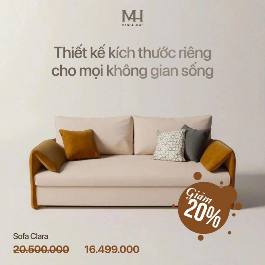 Sofa giường Clara – Đa năng 2 trong 1