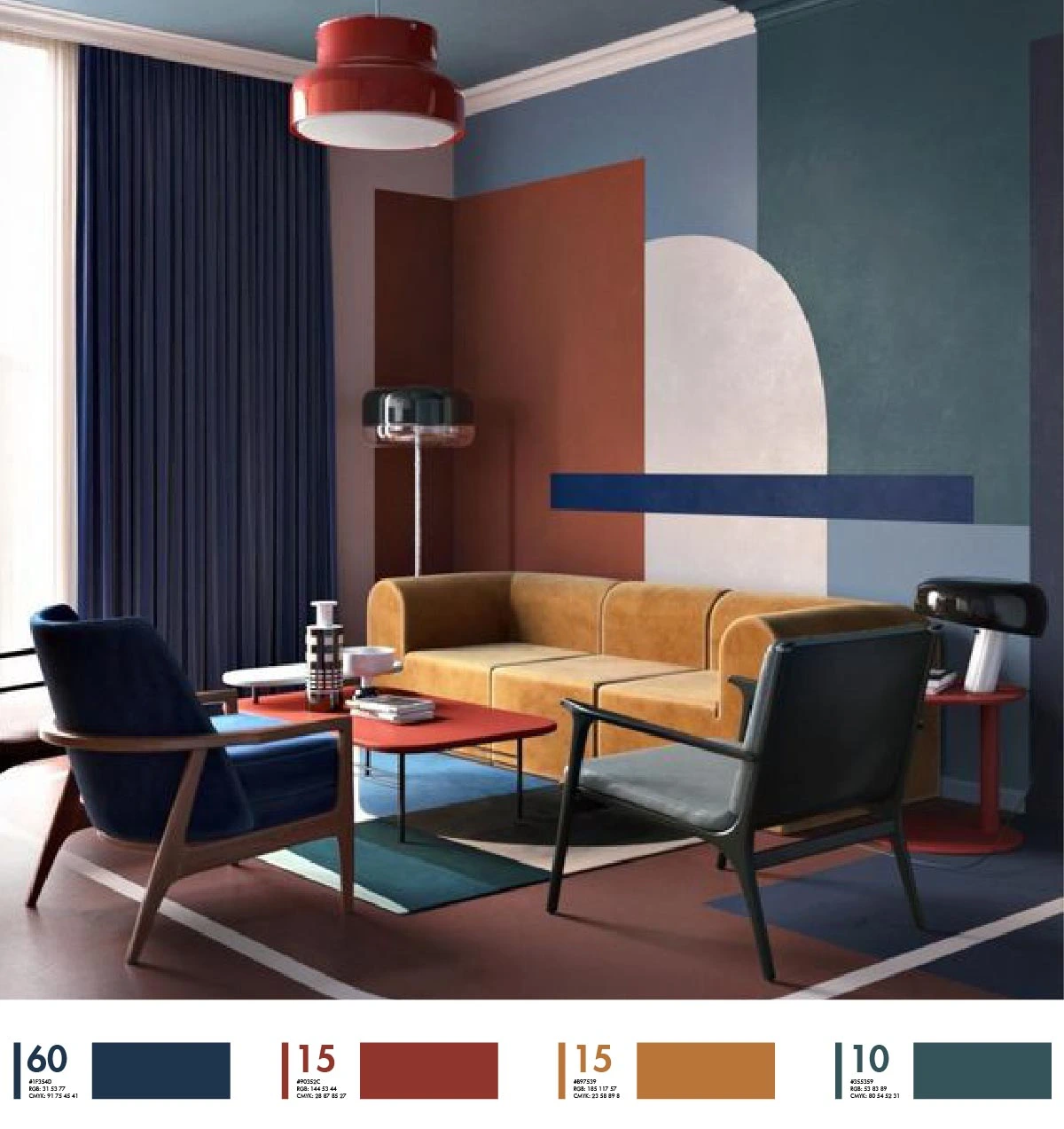 Bảng phối màu nội thất