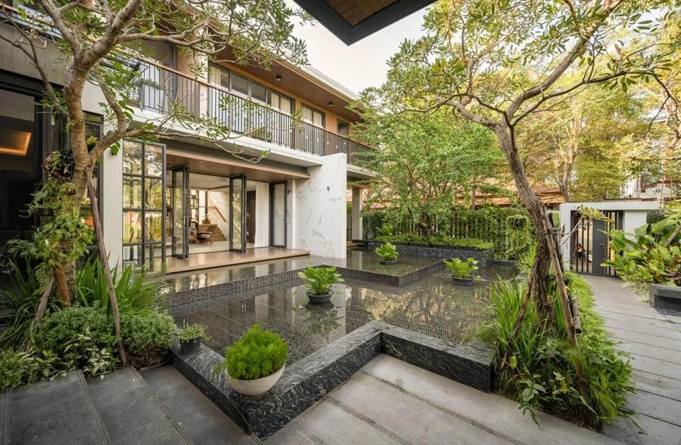 Không gian sân vườn và ban công phong cách japan