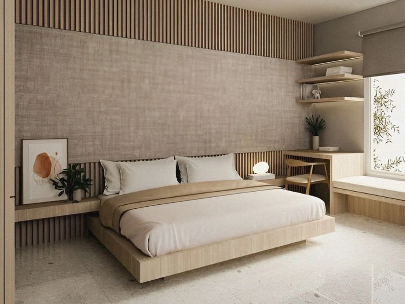 Phòng ngủ theo phong cách Japandi