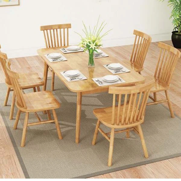 Bàn ăn gỗ - Bàn gỗ cao su được ưa chuộng nhất hiện nay