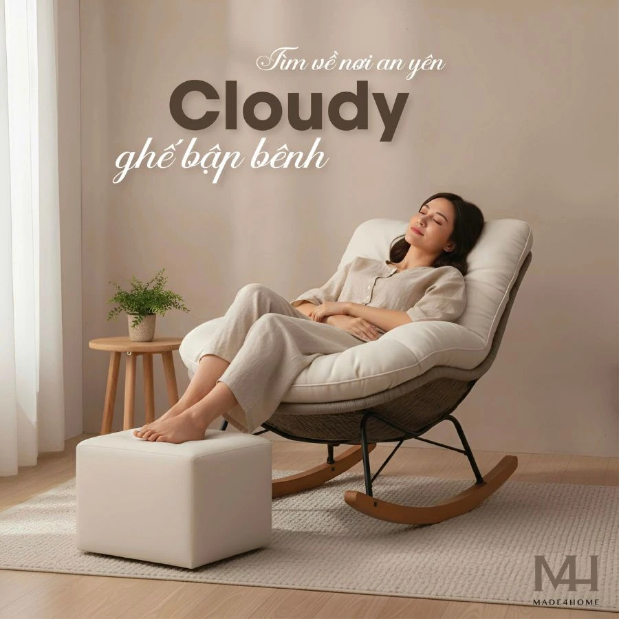 Ghế Thư Giãn Bập Bênh Dây Rope Cloudy