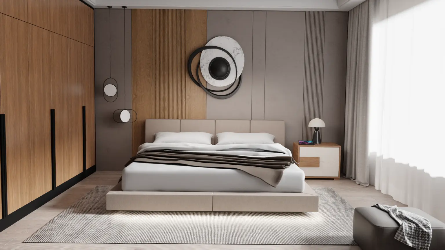 Giường không chân Noir Made4home